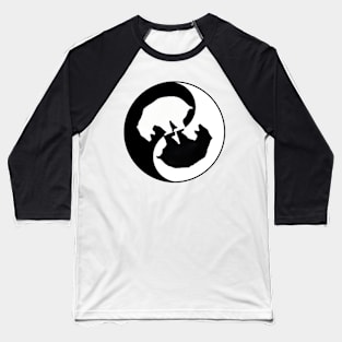 Pooping Bear Yin Yang Baseball T-Shirt